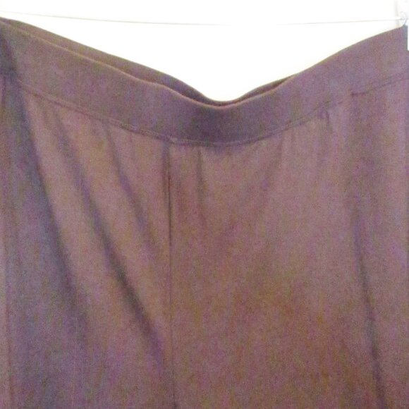 NWT Catherines AnyWear Womens Brown Pull On Slim Leg Pants Pockets Size 3X-26/28 - Picture 3 of 14